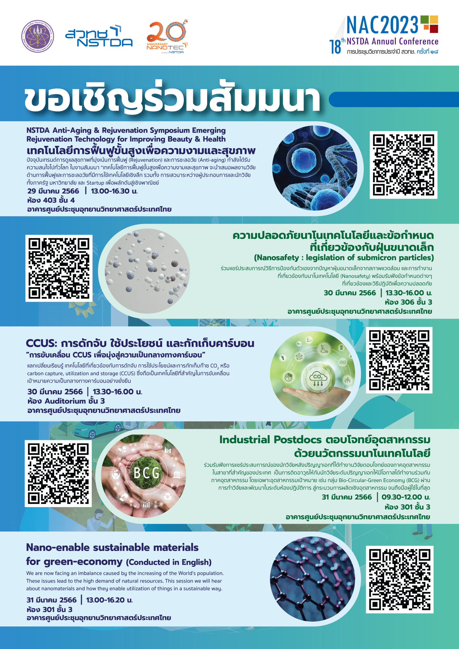 NAC2023 18th NSTDA Annual Conference Nanoassociation